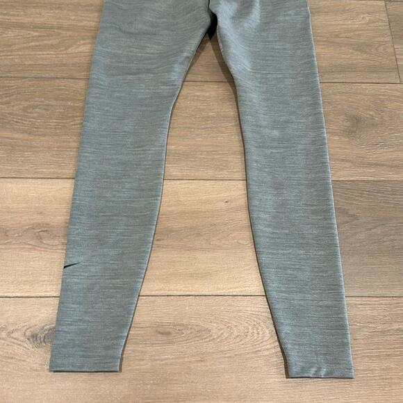 NIKE Heathered Gray One Dri-Fit Workout Running Active Legging Bottoms Size M - Picture 7 of 13